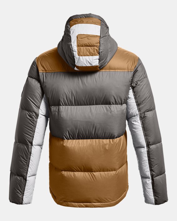 Men's ColdGear® Infrared Down Blocked Jacket, Brown, pdpMainDesktop image number 8